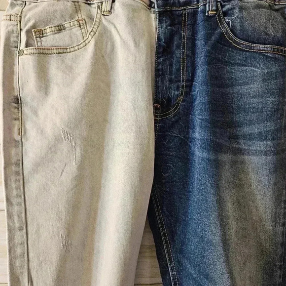 KDNK stretch half light half dark jeans size 32/32 - Picture 3 of 11